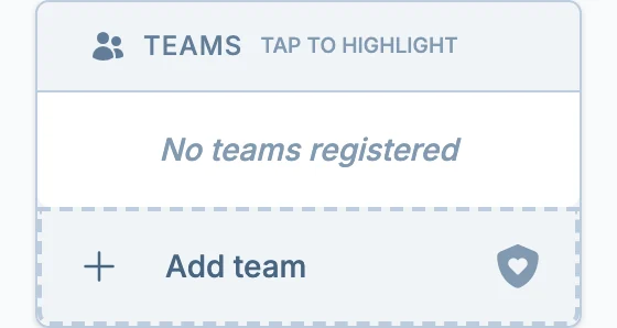 Add team action in slowpitch.love, a softball roster management tool